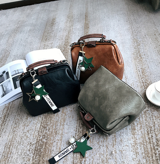 Bolso Estilo Doctor Retro / Bandolera y Bolso de Hombro de Cuero PU