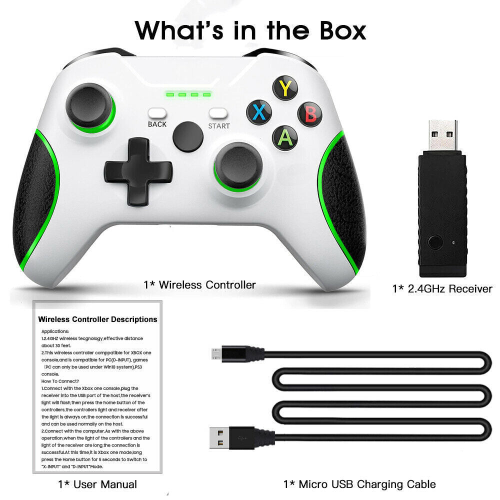 Mando Inalámbrico 2.4G para Xbox One, Series X/S y PC (Compatible con Windows)