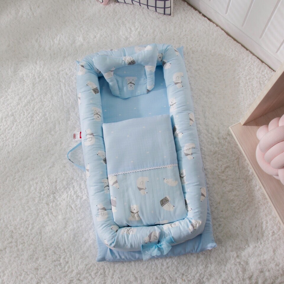 Cama Portátil Antiasustos para Recién Nacidos