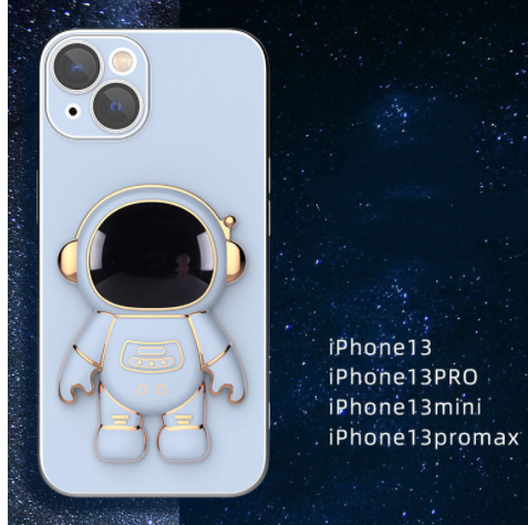 Funda Protectora 3D de Astronauta con Soporte para Diferentes Modelos de Celular