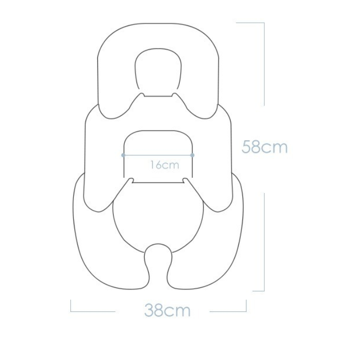 Cojín Protector Universal para Carriola de Recién Nacido