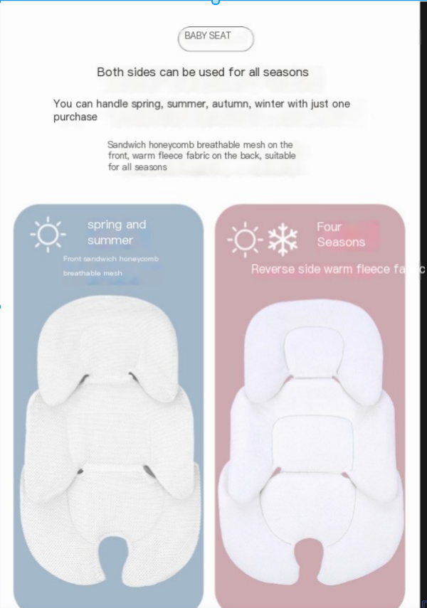 Cojín Protector Universal para Carriola de Recién Nacido