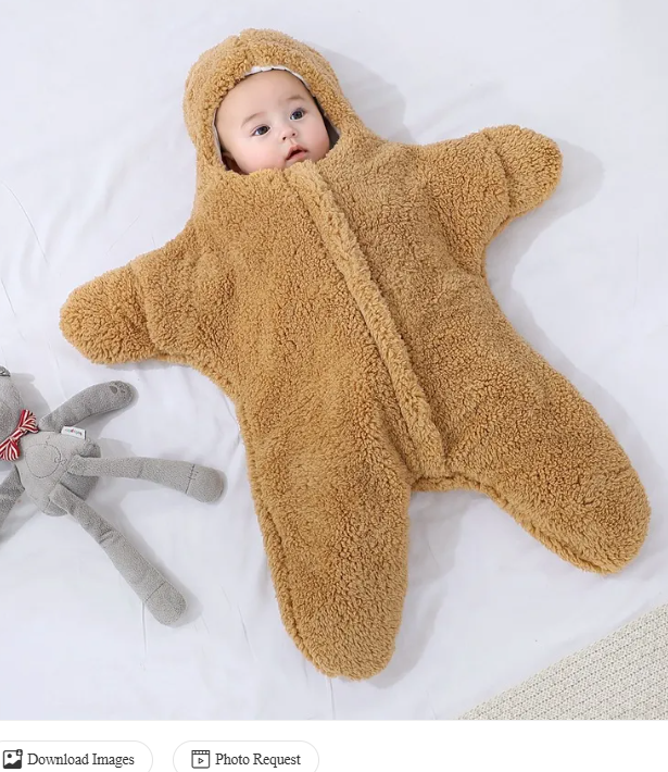 Mameluco Saco de Dormir Tipo Estrella para Bebé