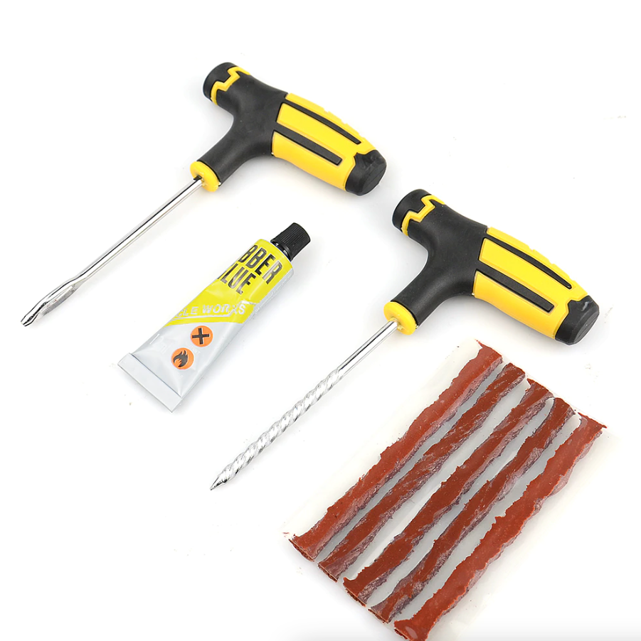 Kit de Reparación de Llantas de 68 Piezas para Auto, Moto y Camioneta