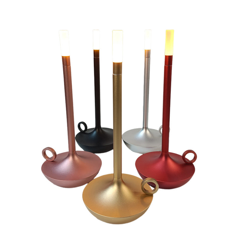 Lámpara de Mesa LED Estilo Vela Vintage y Minimalista Moderna
