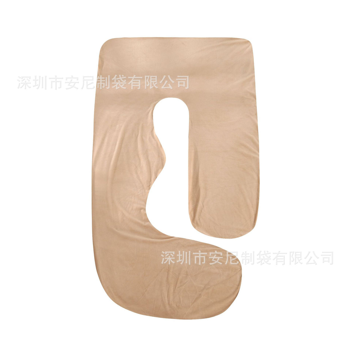 Almohada de Embarazo en Forma de J con Funda de Terciopelo Cristal