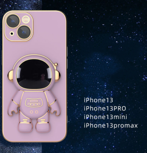 Funda Protectora 3D de Astronauta con Soporte para Diferentes Modelos de Celular