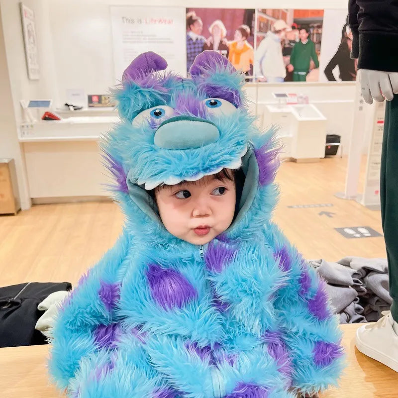 Mameluco Térmico de Peluche con Capucha para Bebé