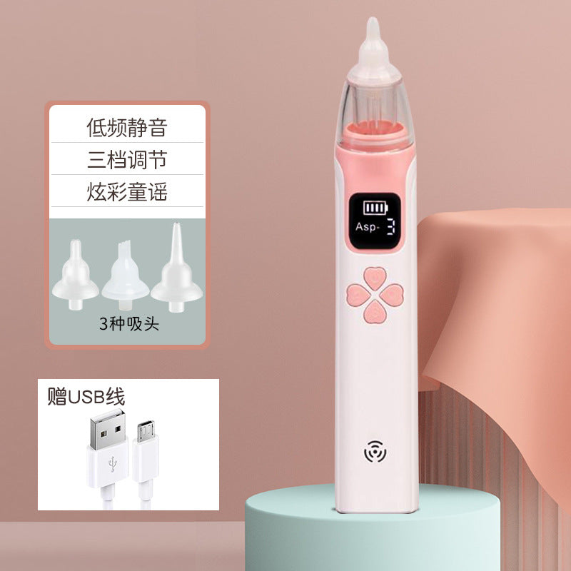 Aspirador Nasal Eléctrico para Infantes con Punta de Silicona Suave