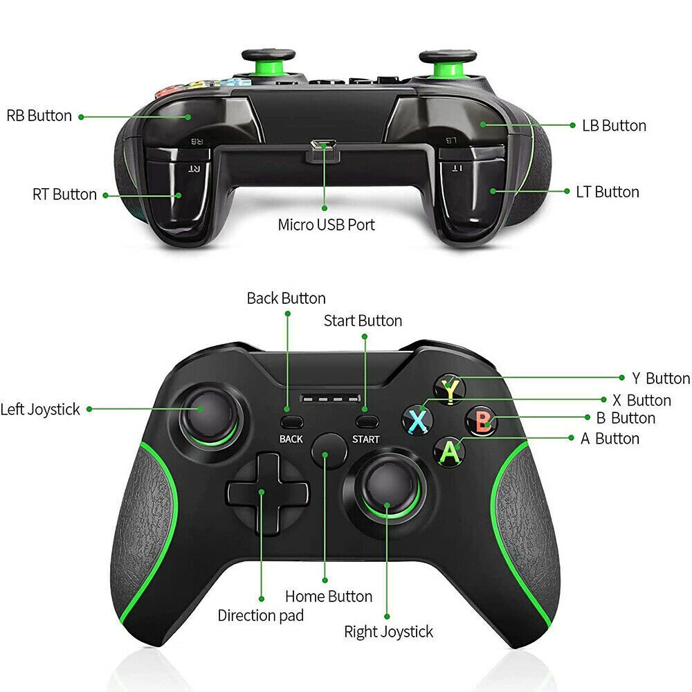 Mando Inalámbrico 2.4G para Xbox One, Series X/S y PC (Compatible con Windows)