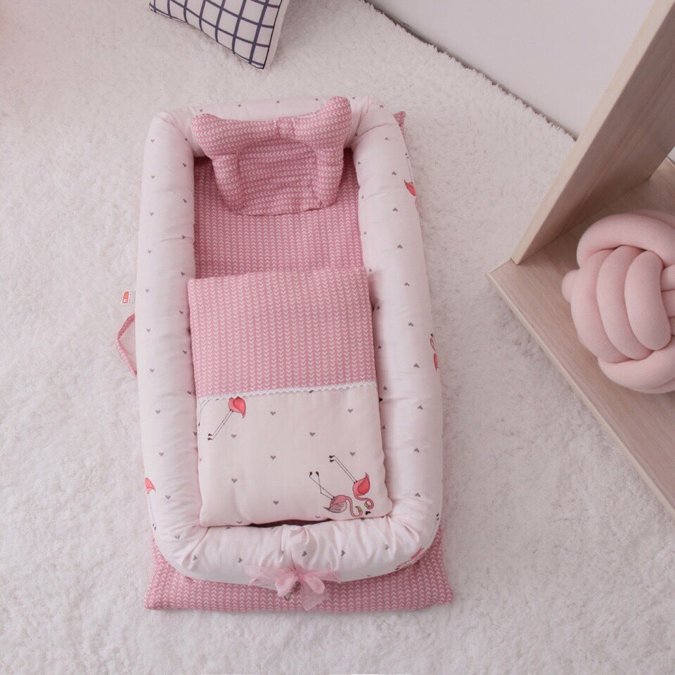 Cama Portátil Antiasustos para Recién Nacidos
