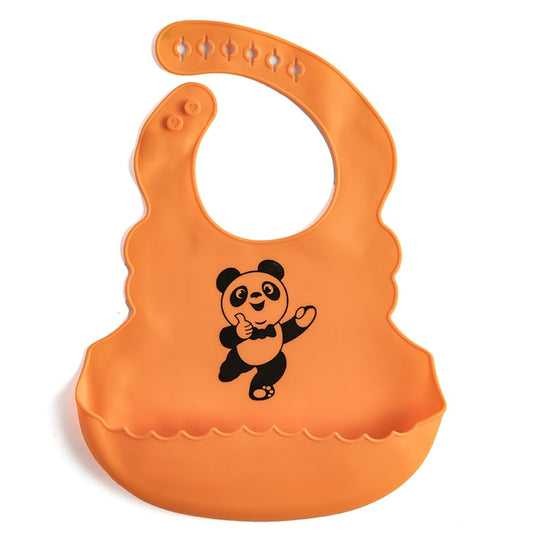 Babero de Silicona de Grado Alimenticio con Bolsillo Colector