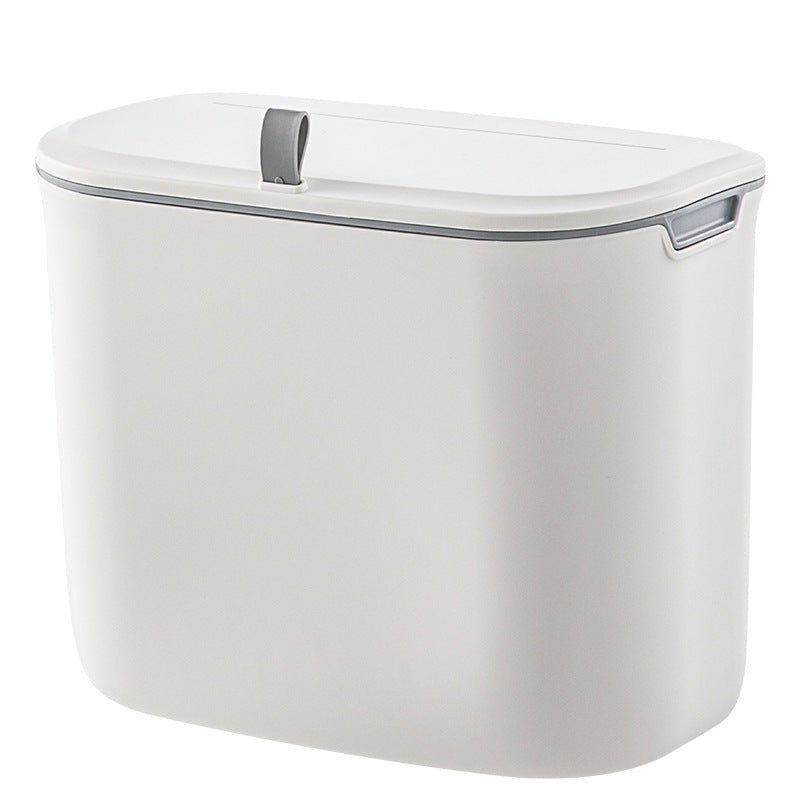 Cubo de Basura de Cocina de Estilo Nórdico con Tapa y Montaje en Pared