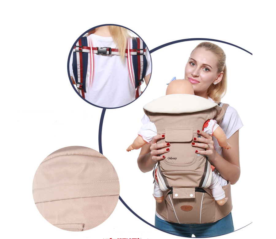 Portabebés y Asiento de Cadera Multifuncional Transpirable