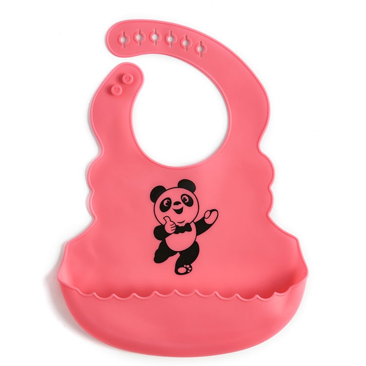 Babero de Silicona de Grado Alimenticio con Bolsillo Colector