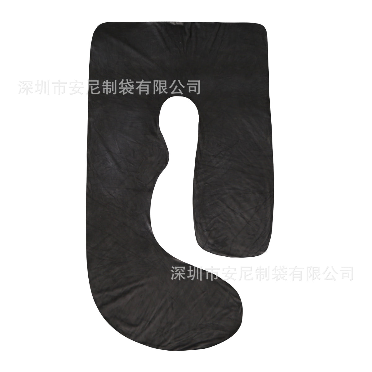 Almohada de Embarazo en Forma de J con Funda de Terciopelo Cristal