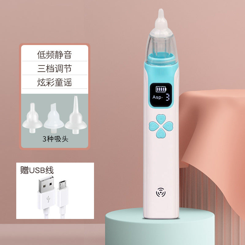 Aspirador Nasal Eléctrico para Infantes con Punta de Silicona Suave