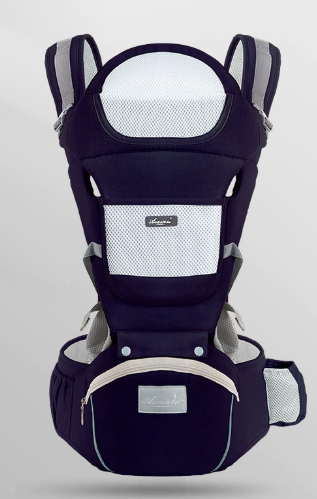 Cangurera Portabebés con Asiento de Cadera para Carga Frontal