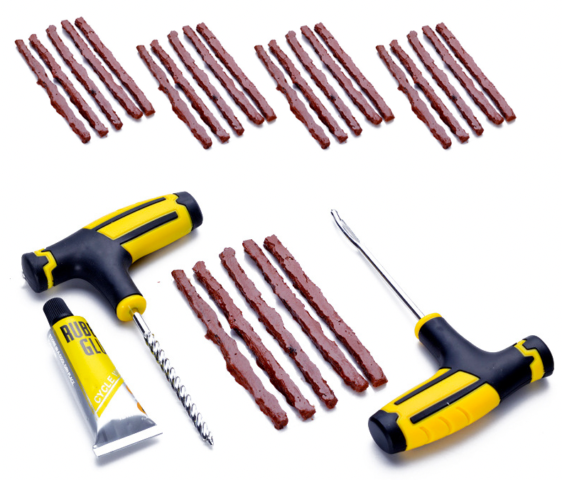 Kit de Reparación de Llantas de 68 Piezas para Auto, Moto y Camioneta