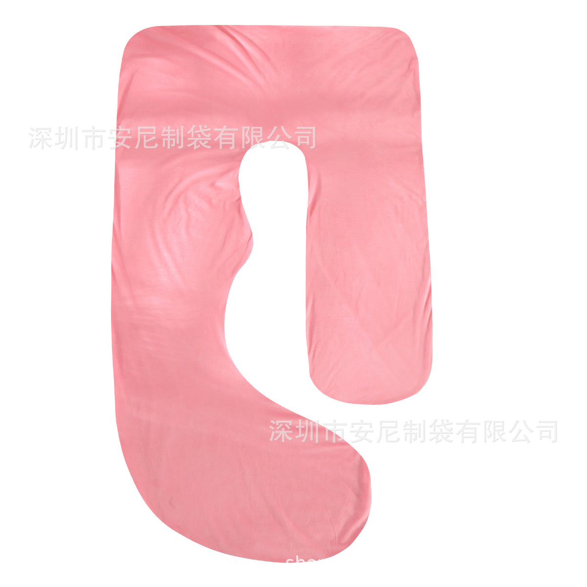 Almohada de Embarazo en Forma de J con Funda de Terciopelo Cristal